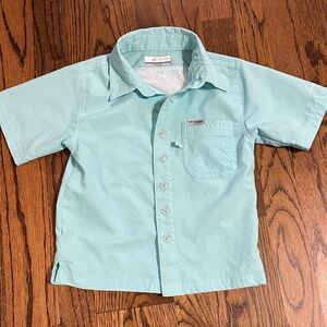 Columbia Kids Aqua Button Down Shirt